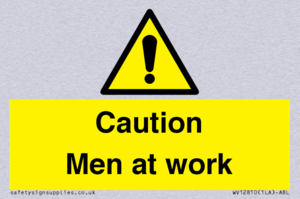 Caution Men at work